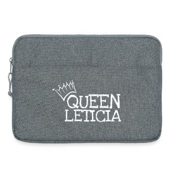 First name Leticia - Laptop bag 15" - heather grey - Front