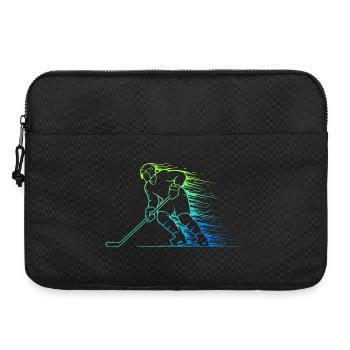 Eishockey Eishockeyspieler Mann - Laptoptasche 15" - Schwarz - Vorne