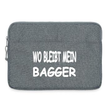 Excavator - Laptop bag 15" - heather grey - Front