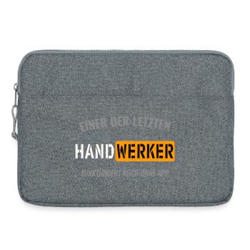 One of the last craftsmen - Laptop bag 15" - heather grey - Front