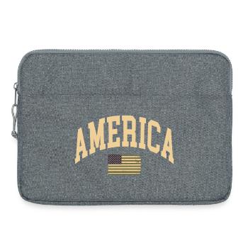 America Camouflage Flag - Laptop bag 15" - heather grey - Front
