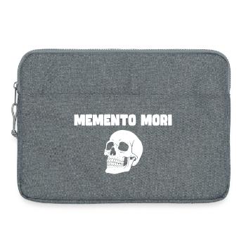 Memento Mori Skull - Laptop bag 15" - heather grey - Front