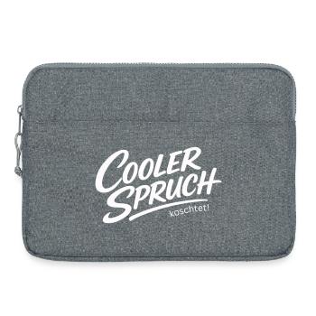 Diction cool : koschtet – ironie dialectale design - Sacoche pour ordinateur portable 15 pouces - gris chiné - Devant