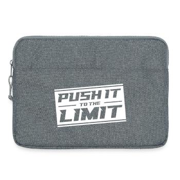 Push It To The Limit - Laptoptasche 15" - Grau meliert - Vorne