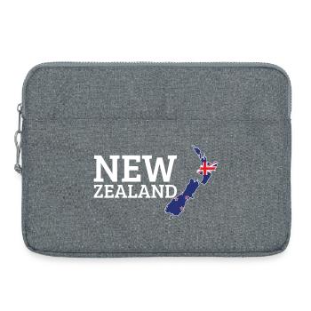 Drapeau néo-zélandais Cool Néo-Zélandais - Sacoche pour ordinateur portable 15 pouces - gris chiné - Devant