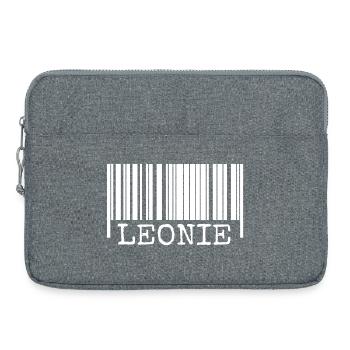 Leonie en tant que code-barres - Sacoche pour ordinateur portable 15 pouces - gris chiné - Devant
