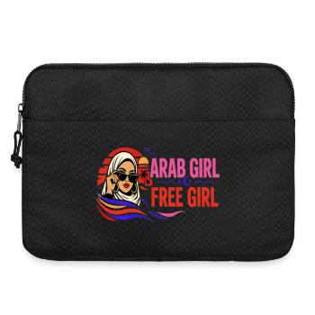Arabisches Mädchen Freie Mädchen – Arabisches feminines Freiheitsdesign - Laptoptasche 15" - Schwarz - Vorne