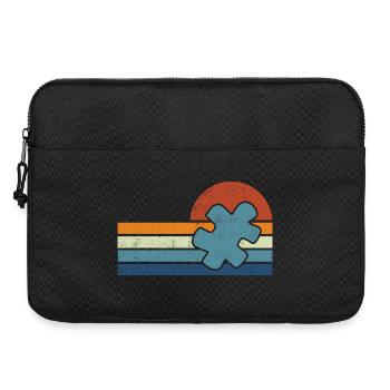 Autisme Vintage Coucher de Soleil - Sacoche pour ordinateur portable 15 pouces - noir - Devant