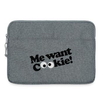 Ich will Plätzchen! - Laptoptasche 15" - Grau meliert - Vorne
