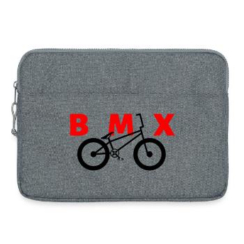 BMX Dirt-Jump Shirt for Kids & Bikers - Laptop bag 15" - heather grey - Front