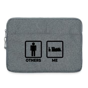 La vie d’un cheminot - Sacoche pour ordinateur portable 15 pouces - gris chiné - Devant