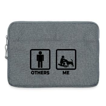 Moi en tant que vétérinaire - Sacoche pour ordinateur portable 15 pouces - gris chiné - Devant