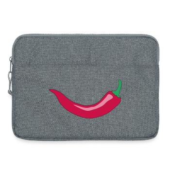 Red Chili Smile - Laptoptasche 15" - Grau meliert - Vorne
