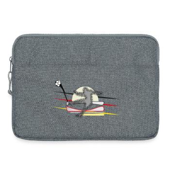 Soccer Soccer Players - Laptop bag 15" - heather grey - Front