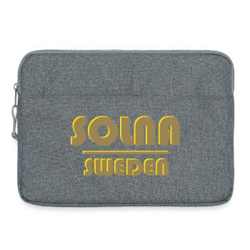 Solna Sweden Wordmark Neon Outline - Laptop bag 15" - heather grey - Front