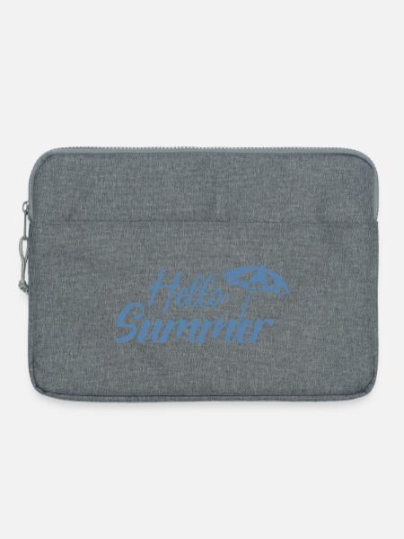 Hallo Sommerschirm - Laptoptasche 15" - Grau meliert