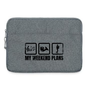 French Horn Player Weekend - Laptop bag 15" - heather grey - Front