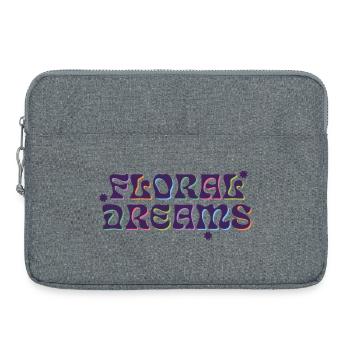 Floral Dreams Psychedelic Type - Laptop bag 15" - heather grey - Front