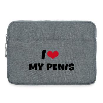 I love - Laptop bag 15" - heather grey - Front