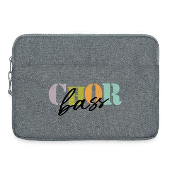 Basse de chœur - Sacoche pour ordinateur portable 15 pouces - gris chiné - Devant