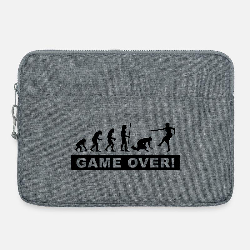 evolution_stag et les nuits de poule - Sacoche pour ordinateur portable 15 pouces - gris chiné