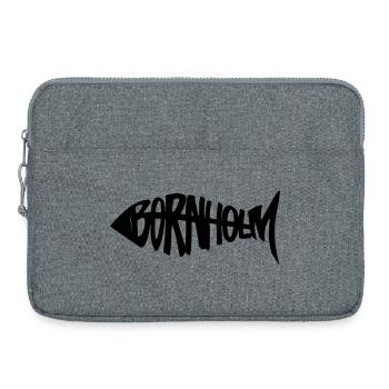 Bornholm - Fisch - Laptoptasche 15" - Grau meliert - Vorne