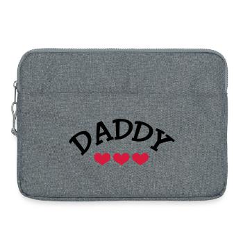 Daddy - Laptop bag 15" - heather grey - Front