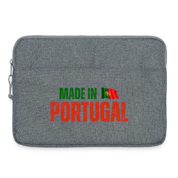 Fabriqué au Portugal, fierté portugaise - Sacoche pour ordinateur portable 15 pouces - gris chiné - Devant