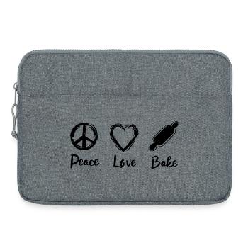 J’adore cuisiner - Sacoche pour ordinateur portable 15 pouces - gris chiné - Devant