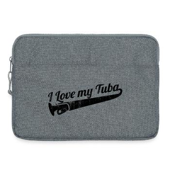 Amour des tubaires - Sacoche pour ordinateur portable 15 pouces - gris chiné - Devant