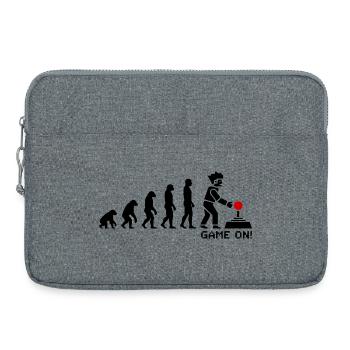 Evolution zum Gamer Pixel Look - Laptoptasche 15" - Grau meliert - Vorne