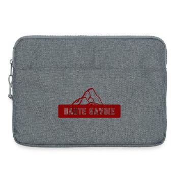 Haute Savoie Montagne - Sacoche pour ordinateur portable 15 pouces - gris chiné - Devant