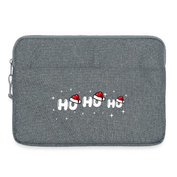 Conception de la police Ho Ho Ho Santa - Sacoche pour ordinateur portable 15 pouces - gris chiné - Devant