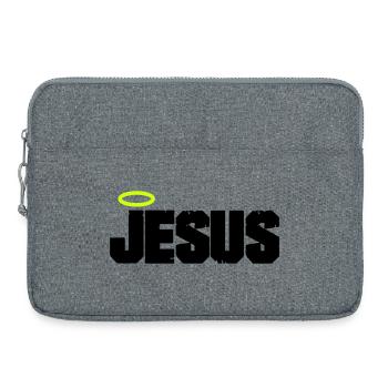 Jesus Christ - Laptop bag 15" - heather grey - Front