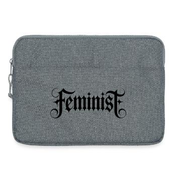 Feminist - Laptoptasche 15" - Grau meliert - Vorne