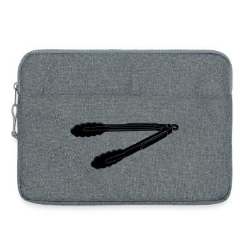 Silhouette des pinces barbecue - Sacoche pour ordinateur portable 15 pouces - gris chiné - Devant