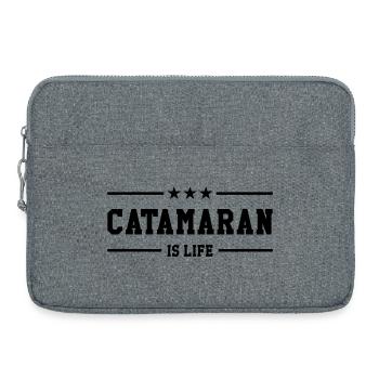 Catamaran is life - Sacoche pour ordinateur portable 15 pouces - gris chiné - Devant