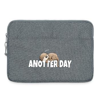 Anotter Day Otter Macht Mal Pause - Laptoptasche 15" - Grau meliert - Vorne
