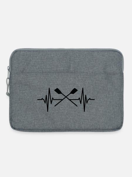 Rudersport Herzlinie - Laptoptasche 15" - Grau meliert