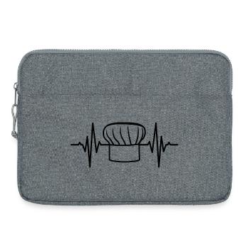 Baker Hat Heartbeat - Laptop bag 15" - heather grey - Front