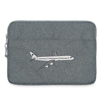 avion - Sacoche pour ordinateur portable 15 pouces - gris chiné - Devant