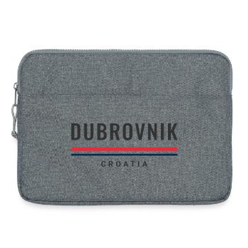 Ville de Dubrovnik, Croatie - Sacoche pour ordinateur portable 15 pouces - gris chiné - Devant