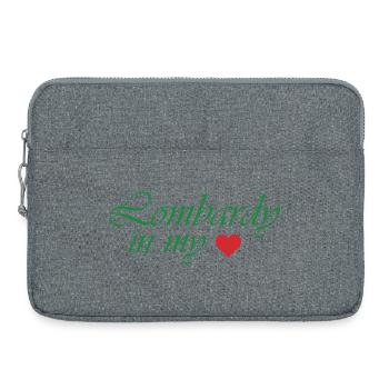 Conception de l’écriture Lombardy Heart - Sacoche pour ordinateur portable 15 pouces - gris chiné - Devant