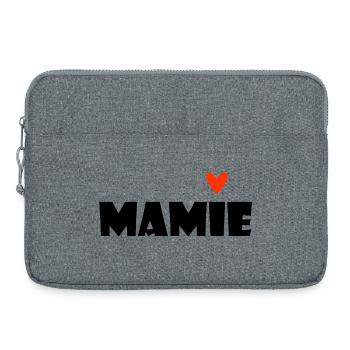 GRANNY. MAMMA. GRANDMOTHER. MOTHER'S DAY. GIFT - Laptop bag 15" - heather grey - Front