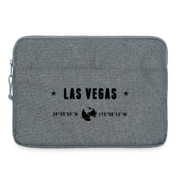 Las Vegas, Nevada Koordinaten, Globe - Laptoptasche 15" - Grau meliert - Vorne