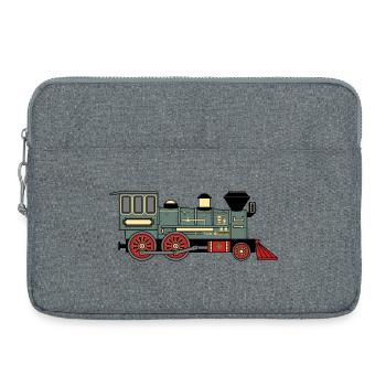 Locomotive à vapeur - Sacoche pour ordinateur portable 15 pouces - gris chiné - Devant