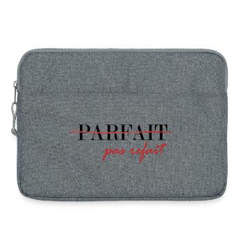 Perfect, not redone (black) - Laptop bag 15" - heather grey - Front