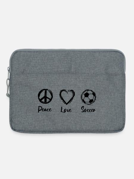 Fußball Motivation - Laptoptasche 15" - Grau meliert