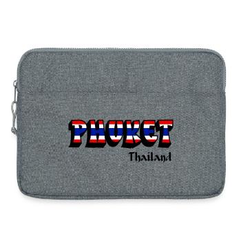Design du drapeau de la Thaïlande à Phuket - Sacoche pour ordinateur portable 15 pouces - gris chiné - Devant