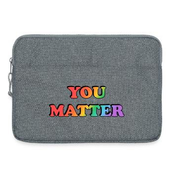 You_Matter_-_Copy_-2- - Laptop bag 15" - heather grey - Front